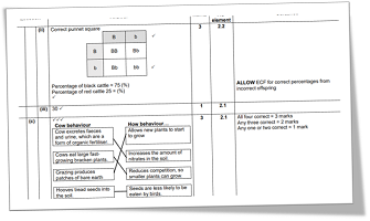 Mark scheme